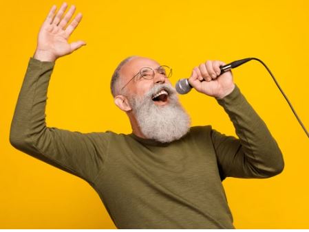 old guy singing